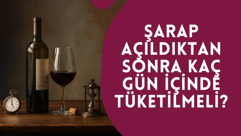 Şarap Açıldıktan Sonra Kaç Gün İçinde Tüketilmel